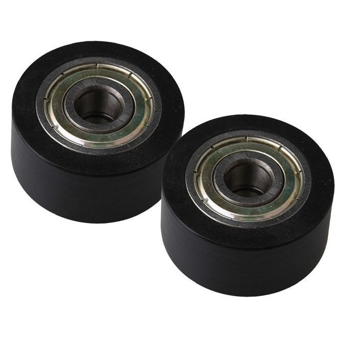 1125729 | NR-0220-060-070-B-ZZ (2 Pcs) --- Idler with Bearing Rollers - 22x6x7 mm - Nylon Covered Chrome Steel Roller