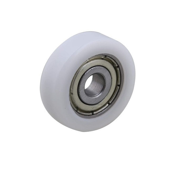1117877 | NR-0190-050-070-W-ZZ (2 Pcs) --- Idler with Bearing Rollers - 19x5x7 mm - Nylon Covered Chrome Steel Roller