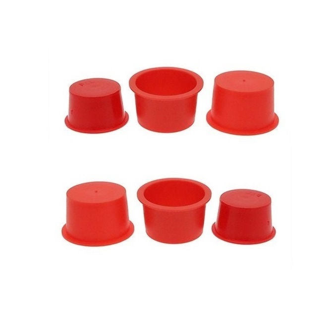 1054654 | BNGCAP-041-019-R (100 Pcs) --- Bungs and Caps - 4.12x1.85 mm - Red - Plastic Bung