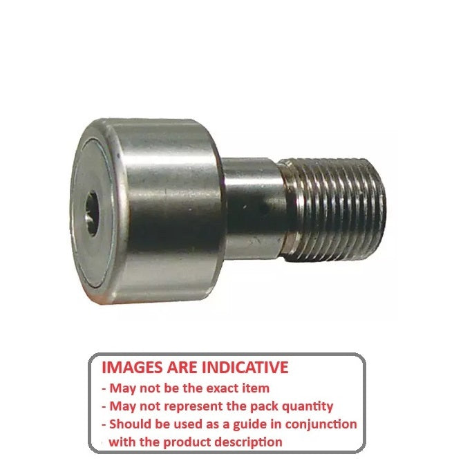 1101648 | CCF965RS --- Needle Roller Cam Followers - 12.7x25.4 mm - 1/4-28 UNF Standard - Stainless Steel Cam Follower
