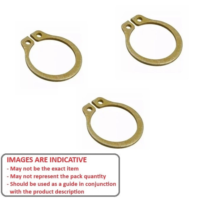 1059532 | CNG-00478-CZ (500 Pcs) --- External Retaining Rings - 4.78x0.89 - - Circlips - Carbon Steel Zinc Plated Yellow Circlip