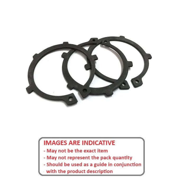 1116082 | DAK-018 (500 Pcs) --- External Retaining Rings - 18x1.2x17 mm Circlips - Carbon Spring Steel Circlip
