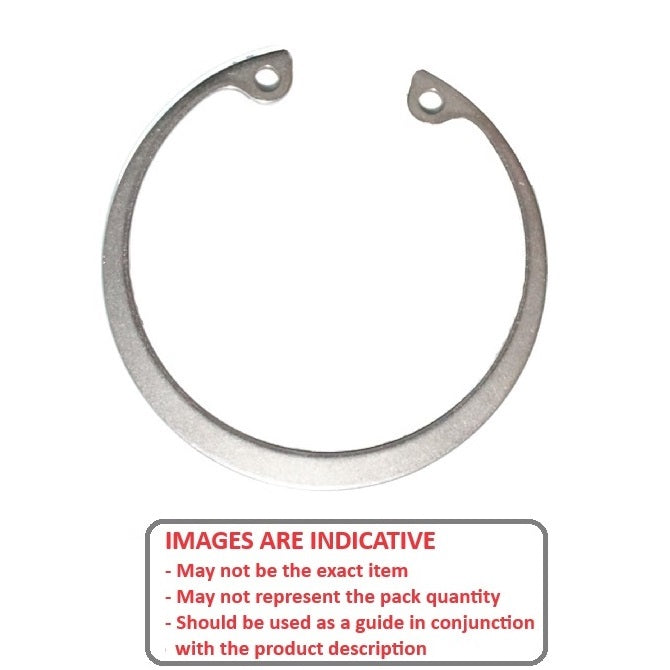 1148449 | CCI-03653-S15 (2 Pcs) --- Internal Retaining Rings - 36.53x1.27x38.81 mm Circlips - Stainless Steel Grade PH15-7 Mo