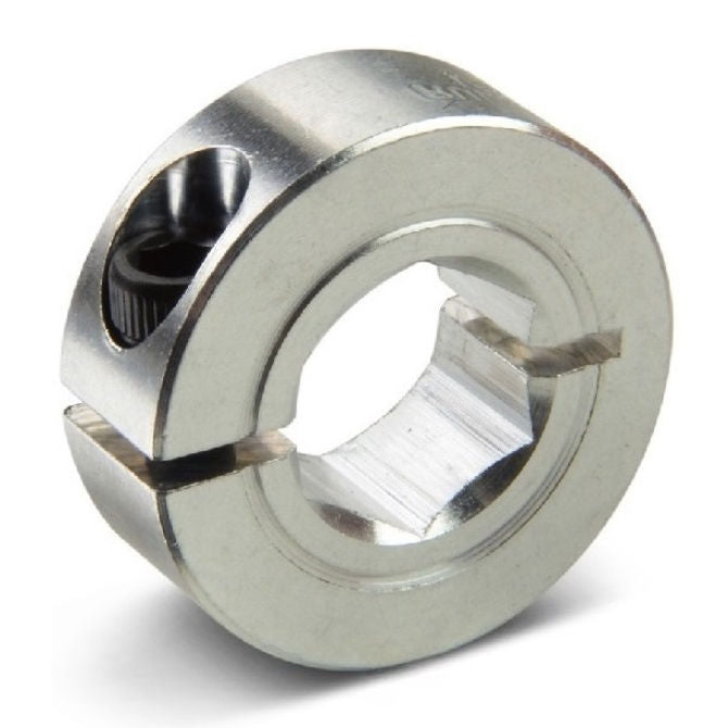 1120052 | COH-01905-048-13-1P-S3 --- Hex Bore Collars - 19.05x47.6x12.7 mm One Piece - Stainless Steel 303/304 Similar to A2, 18-8 HRB80 Collar