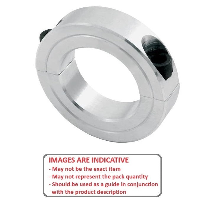 1131917 | COL-02500-045-12-2C-AL --- Shaft Collars - 25x45x12 mm Clamp Type - Aluminium Collar