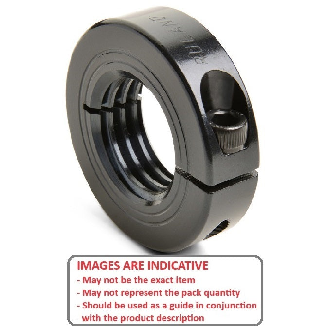 1120753 | COT-01905F-038-13-CS --- Threaded Collars - 3/4-16 UNF - 19.05mm - 38.1x12.7 mm Clamp Type - Steel Collar