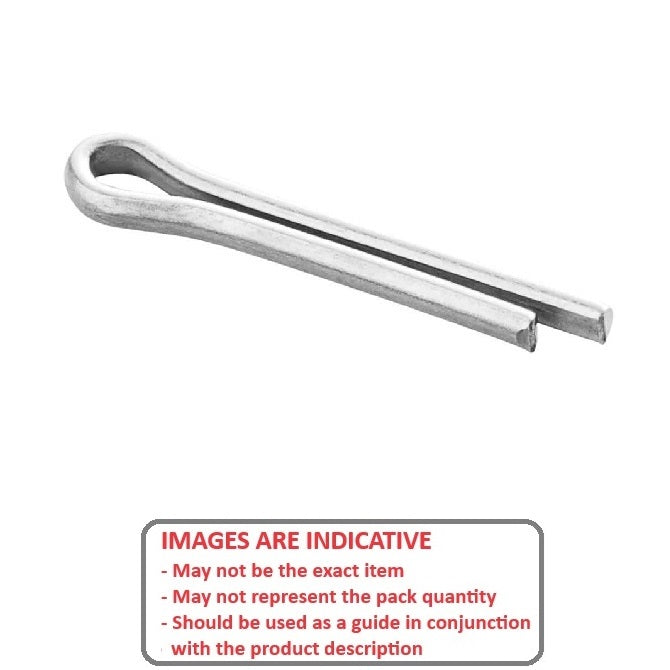 1035811 | PC010-0060-C (50 Pcs) --- Split Pins - 1x6x0.9 mm Plain - Carbon Spring Steel Pin