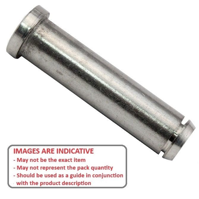 1067678 | CLP-060-0281G-S4 (5 Pcs) --- Clevis Pins - 6x28.06x30 mm Groove Locking - Stainless Steel 300 Series Pin