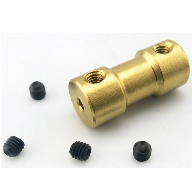 1047382 | CP-032-040-09-R-B --- Rigid Couplings - 3.175x4x9 mm Hobby Brass - Brass Coupling