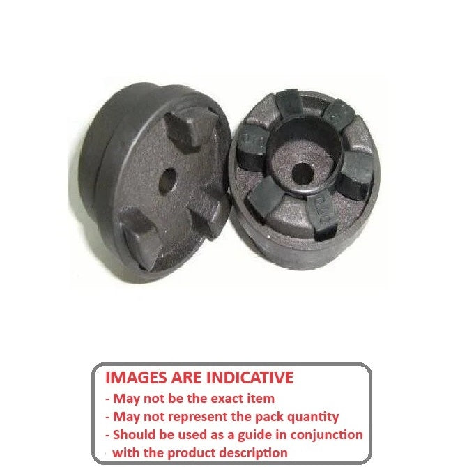 1089449 | CP-100-HUB-J-HRC-69 --- HRC Couplings - 10x10 mm - Coupling Half Pilot Bored - Steel