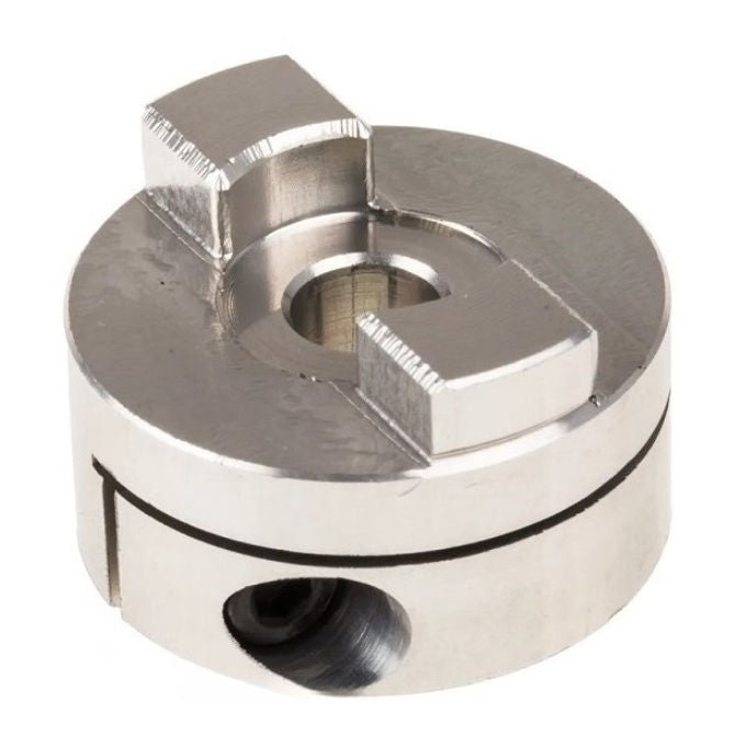 1053479 | CP-040-HUB-J-OC-19 (2 Pcs) --- Oldham Clamp Style Couplings - 4 mm Size 19 19.05 mm Hubs - Aluminium - Chemical Film Coupling