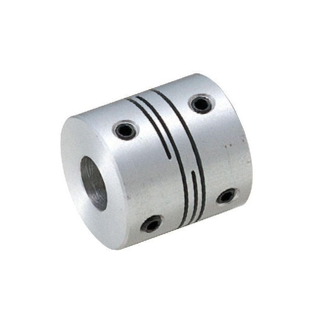 1038861 | CP-020-020-08-010-H-SL4-AL --- Slit Couplings - 2x2x8 mm 4 Slit Miniature - Aluminium Coupling