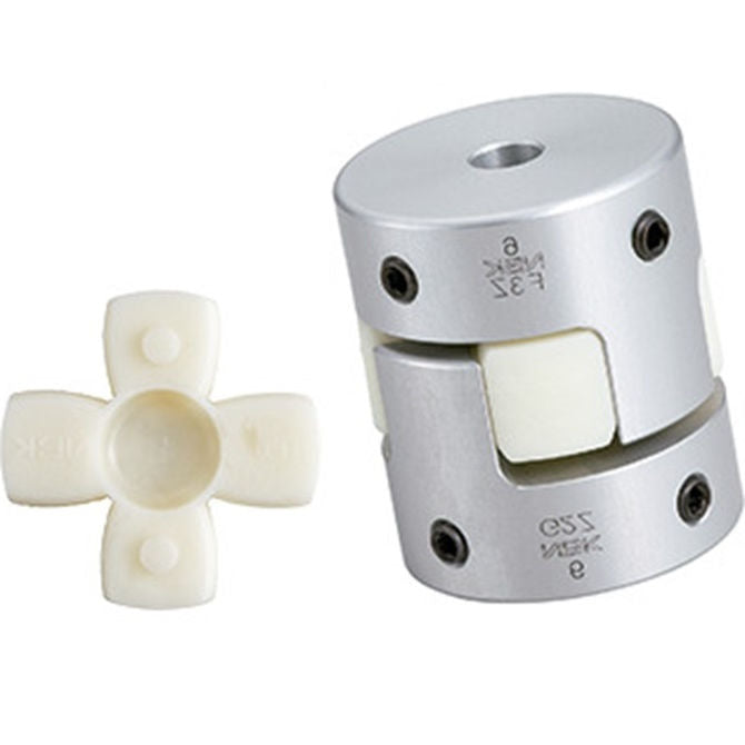 1109466 | CP-159K-191K-40-066-J-PU92G --- Spider Type C Complete Couplings - 15.875 - Keyed - 19.050 - Keyed - 39.9 mm - Aluminium with 92 Duro White Spider