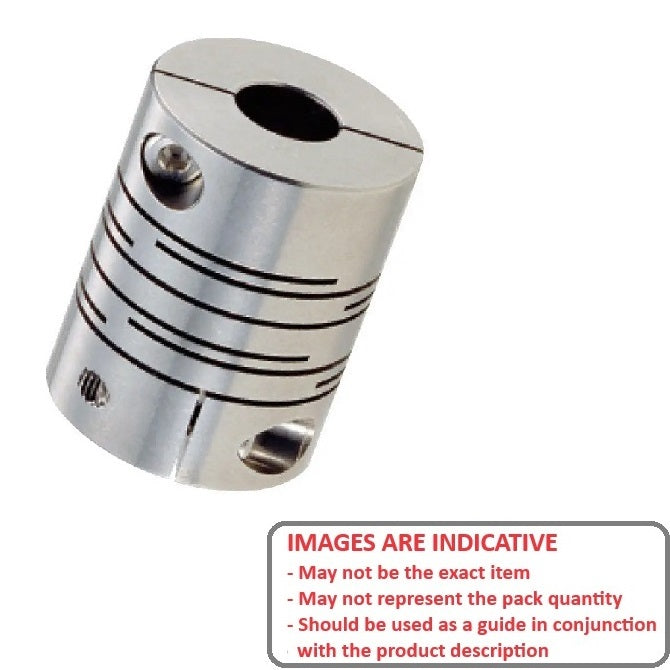 1109453 | CP-159-159-34-035-H-SL-ALP --- Slit Couplings - 15.875x15.875x34 mm Standard - Aluminium Alloy Coupling