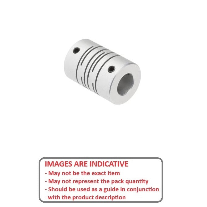 1064895 | CP-060-060-16-023-H-SL-SSP --- Slit Couplings - 6x6x16 mm Standard - Stainless Steel Coupling