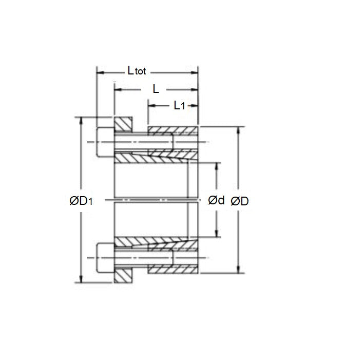 1091608 | PSV2010.1-10 --- Flanged Locking Assemblies - 10 x 16 29x31 mm