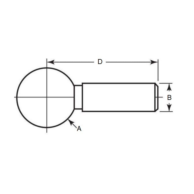 1084693 | BLTO-00953-S440-1 --- Tooling Balls - 9.525x4.763x19.05 mm One Piece - Stainless Steel
