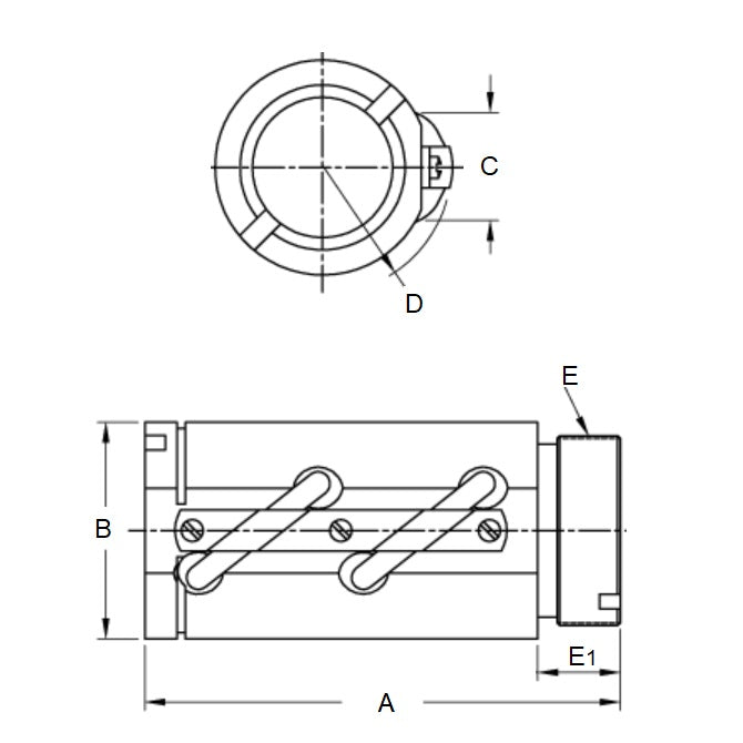 1225587 | TBS418RS --- Nuts Ballscrew - Type Non-Preloaded - Round 19.05 - 5.08 Thomson Saginaw