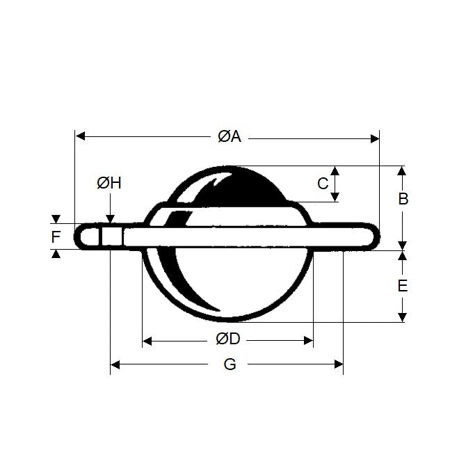 1205715 | BTU0200-021-F-C --- Flange Mount Ball Transfer Units - 200 kg - 21.2x62 mm Standard - Carbon Steel