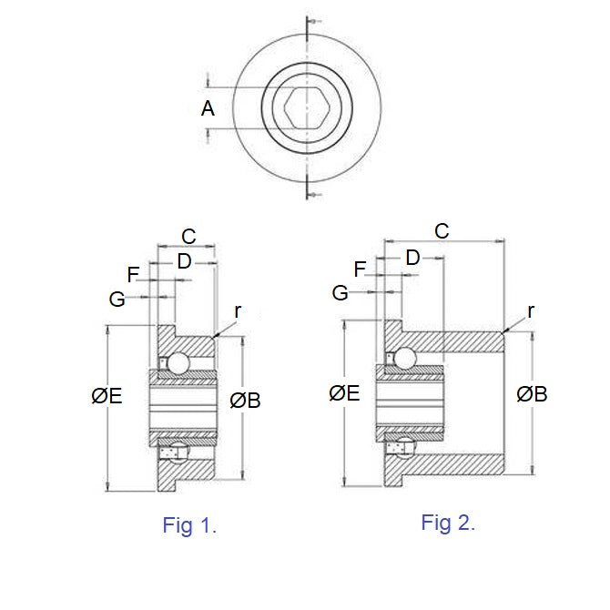 1078030 | CB-254-079H-21-PS (10 Pcs) --- Conveyor Bearings - 7.94x25.4x21.34 mm / 11.94 mm Single Row - Polypropylene Races with Stainless Steel 316 Balls Bearing