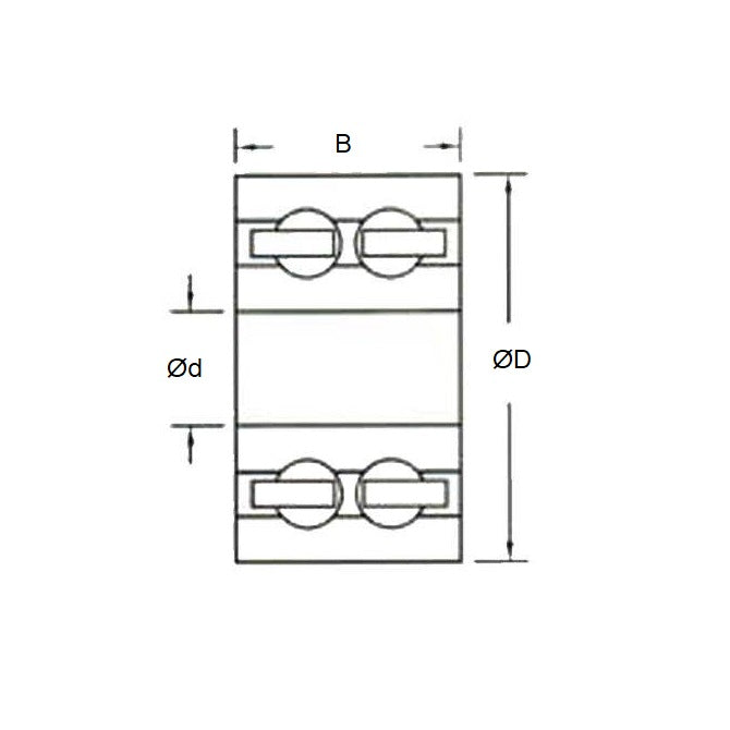 1091748 | P-5200-AGL --- Plastic Bearings - 10x30x14.28 mm - Acetal with Glass Balls Bearing