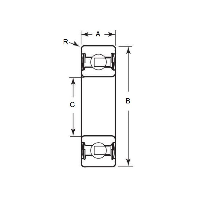 1110463 | R10D-ZZ-SG --- Single Row Ball Bearings - 15.875x34.925x11.113 mm Unflanged - Chrome Steel Bearing