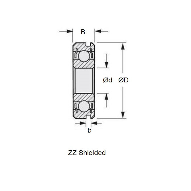 1131690 | 6805-2RS-N-ECO --- Single Row Ball Bearings - 25x37x7 mm with Snap Ring Groove - Chrome Steel SAE 52100 Bearing