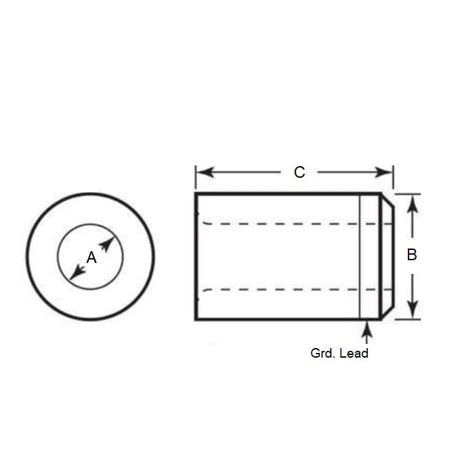 1100080 | BP0048-0127-0191-DT --- Drill Bushings - 12.7x4.763x19.05 mm Plain - Carbon Steel Bushing