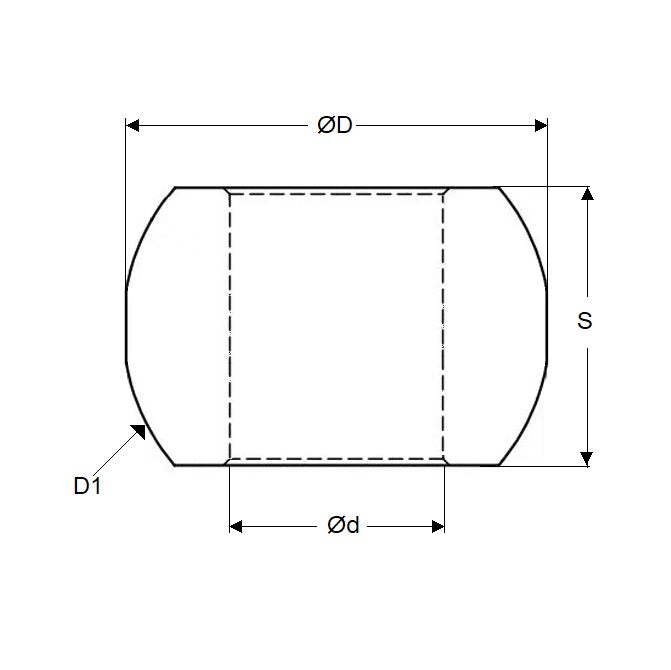 1080391 | BSP00800-01550-0110-SB --- Spherical Sintered Bronze Bushes - 8x15.5x11 mm - Bronze SAE 841 Sintered Bush