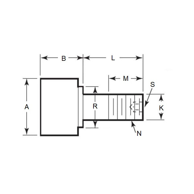 1169025 | CCF225RS --- Needle Roller Cam Followers - 63.5x100.025 mm - 1-14 UNF Standard - Steel Cam Follower