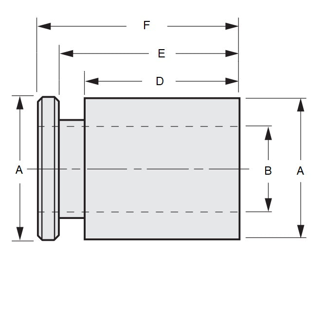 1127577 | COL-02223-047-51-GF-AB --- Shaft Collars - 22.225x47.2x50.9 mm Gripfast - ABS Plastic Collar