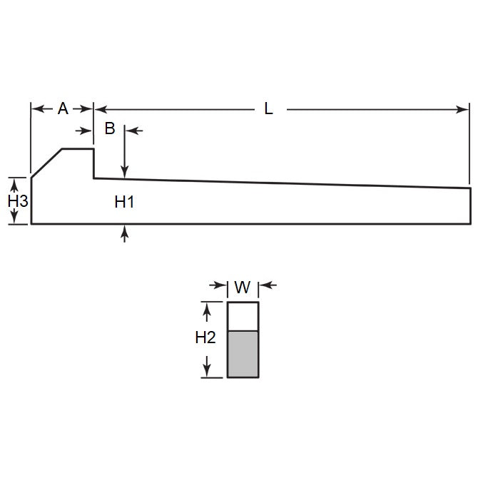 1100656 | GHK1270-1270-127 --- Gib Head Keys - 12.7x12.7x127 mm - Cold Finished Steel Key