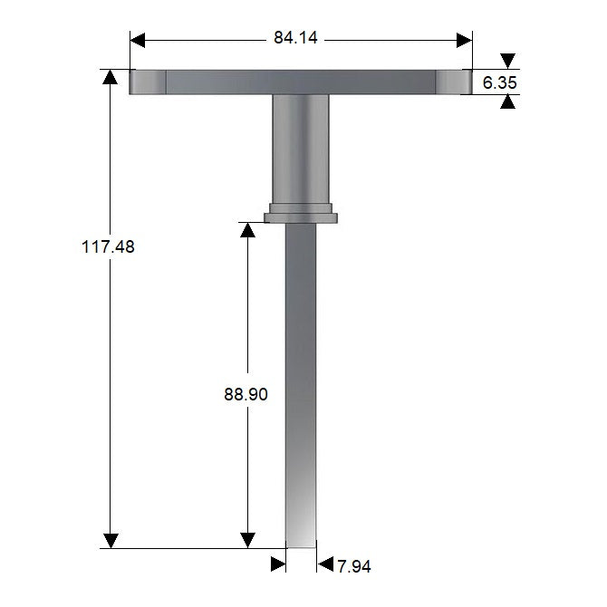 1190742 | HH-112RS --- Tee Handles - 117.475x88.9 mm - -