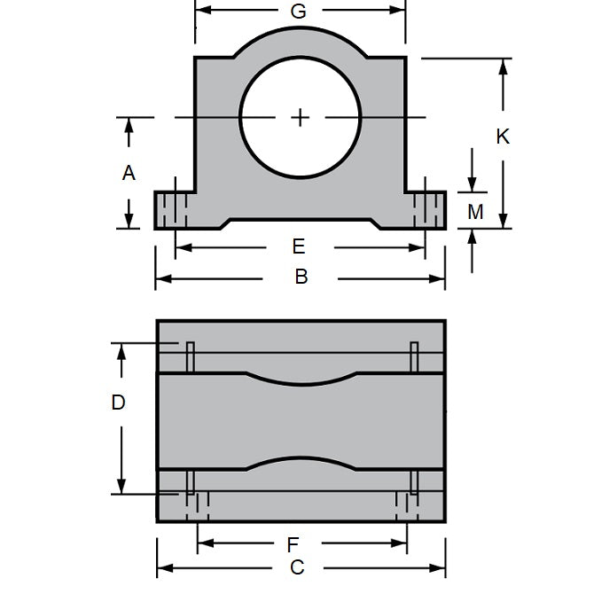 1088101 | LCHP-0095-024-CC --- Housings Pillow Block Closed Ceramic Coated Linear - 9.53 44.45 x 33.34 23.81 mm