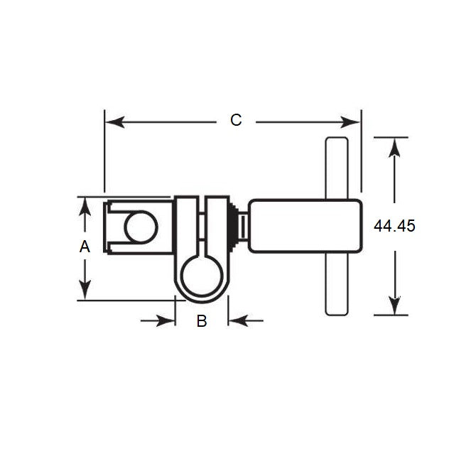 1087844 | SJ-8TRS --- Swivel Joints - 9.53x12.7x26.988 mm Tee Handle