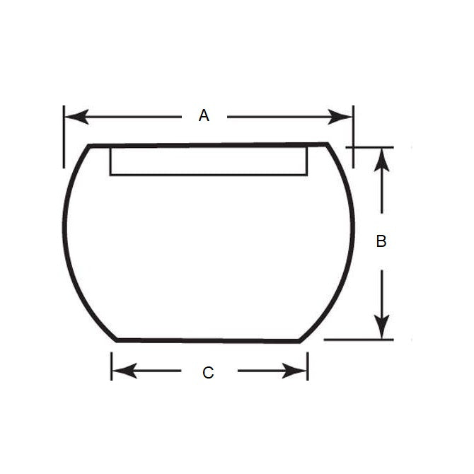 1086716 | KF095C-048-TRT --- Ball Knobs - 3/8-16 UNC - 9.53mm - 47.63x12.7 mm Female Threaded - Plastic Knob