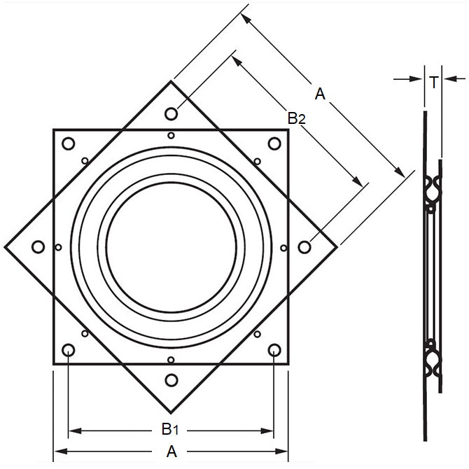 1198231 | LSB-150 (100 Pcs) --- Lazy Susan Bearings - 150x8 mm - 225 kg - Steel