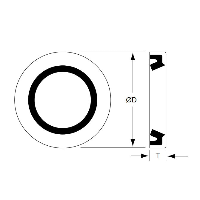 1086910 | TLM-285RS --- For Linear Bearings Seals - 9.525x60.427x9.525 mm Closed - Nitrile NBR, BUNA-N Seal