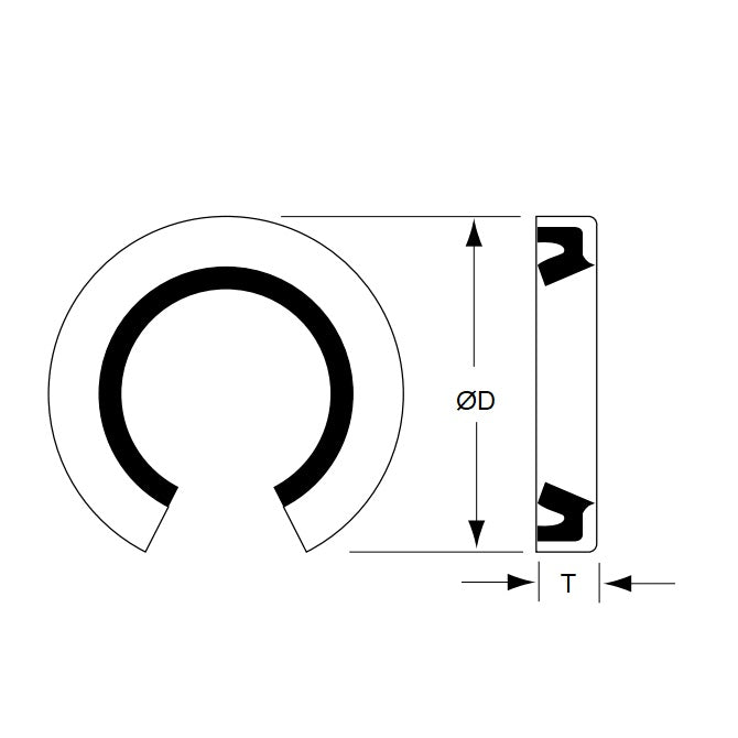 1142551 | TLM-325RS --- For Linear Bearings Seals - 31.75x50.902x9.525 mm Open - Nitrile NBR, BUNA-N Seal
