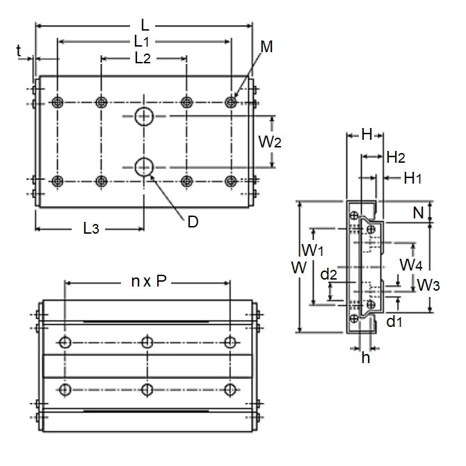 1078909 | BWU8-20 (10 Pcs) --- Linear Slides - 8x4x20 mm Clean Room