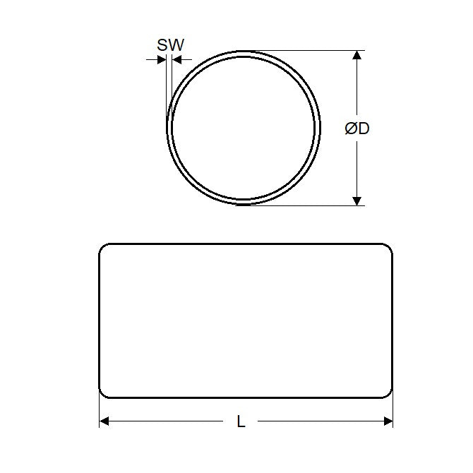 1072216 | MAG-D-06-020-AX (Pair) --- Cylinder Magnets - 6.35x20.24 mm Alnico