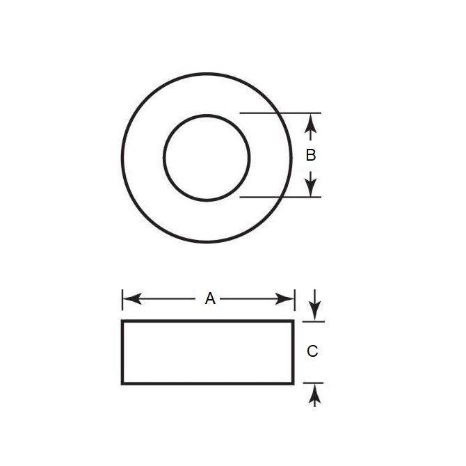 1121227 | HXCW20-6-3 --- Ring Magnets - 20x3x6 mm - Neodymium Iron Boron Magnet