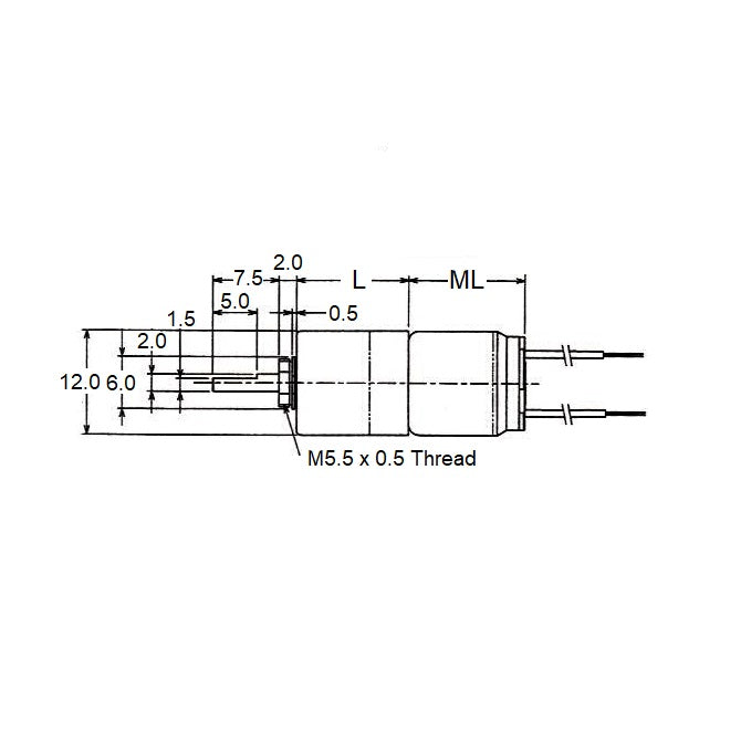 1179695 | MG-D33S12M1200144 --- DC Gearmotors - 85 RPM 7.8 - 1.1 - N.mm - oz.in - 15.6 mm Size 12