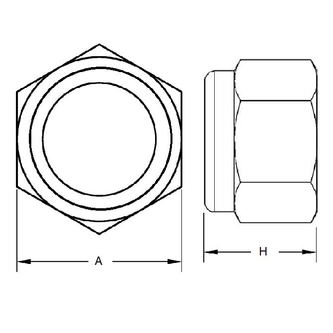 1046534 | NT030M-NI-S4 (20 Pcs) --- Hexagonal Nuts - M3 - 3x0.5mm - 4x5.5 mm Nylon Insert - Stainless Steel 304 Similar to A2, 18-8 HRB80 Nut