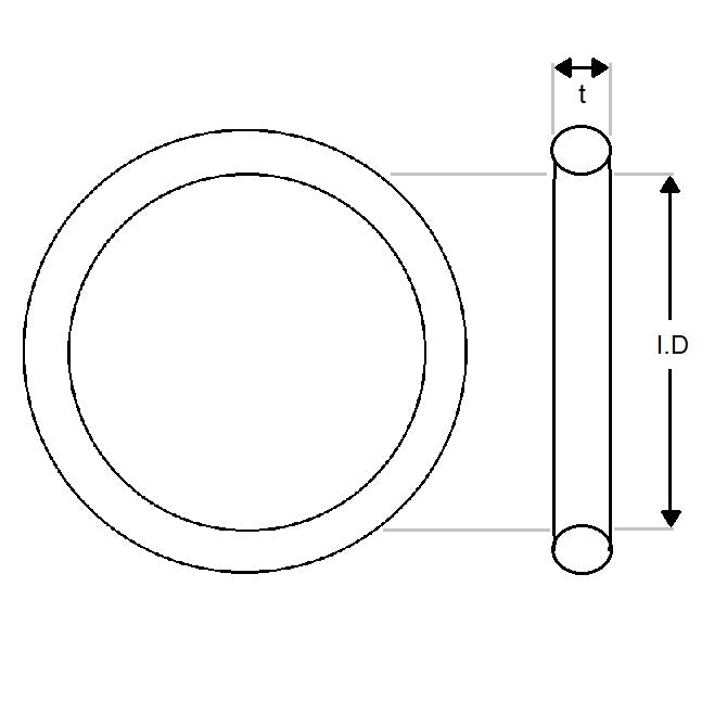 1157142 | OR-04600-400-N70 (400 Pcs) --- General Purpose O-Rings - 46x4 mm - Black - Nitrile NBR, BUNA-N