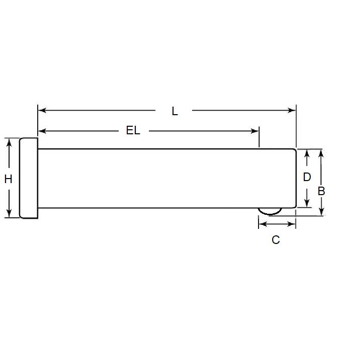1056451 | BLP-048-0333-CZ --- Clevis Pins - 4.76x33.34x38.1 mm Self Locking Zinc Plated - Zinc Plated Low Carbon Steel Pin