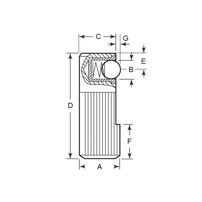 1088512 | WST-30RS --- Side Thrust Pins - 9.906x4.064x8.128 mm Single Sided - Plastic Ball Pin