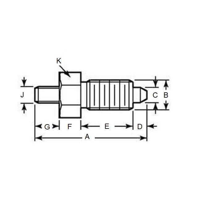 1110626 | PLIT-080-158C-56-S3 --- Indexing Pull Knob Plungers - 5/8-11 UNC - 15.88mm - 55.9 mm - 1.5 N Non Locking - Stainless Steel 303 Similar to A2, 304, 18-8 Plunger
