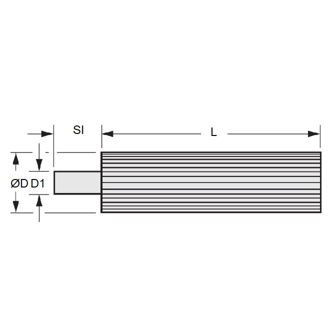1098535 | P-020G-012-050A --- Metric Timing Stock Pulleys - 12 tooth - 50x7.6 mm 2.000mm Pitch - Aluminium