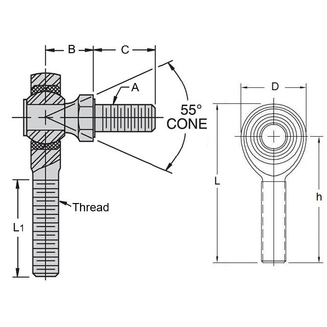 1103576 | SPM8SRS (50 Pcs) --- 1/2-20 UNF - 12.7mm - Right Hand 38.1x28.58 mm